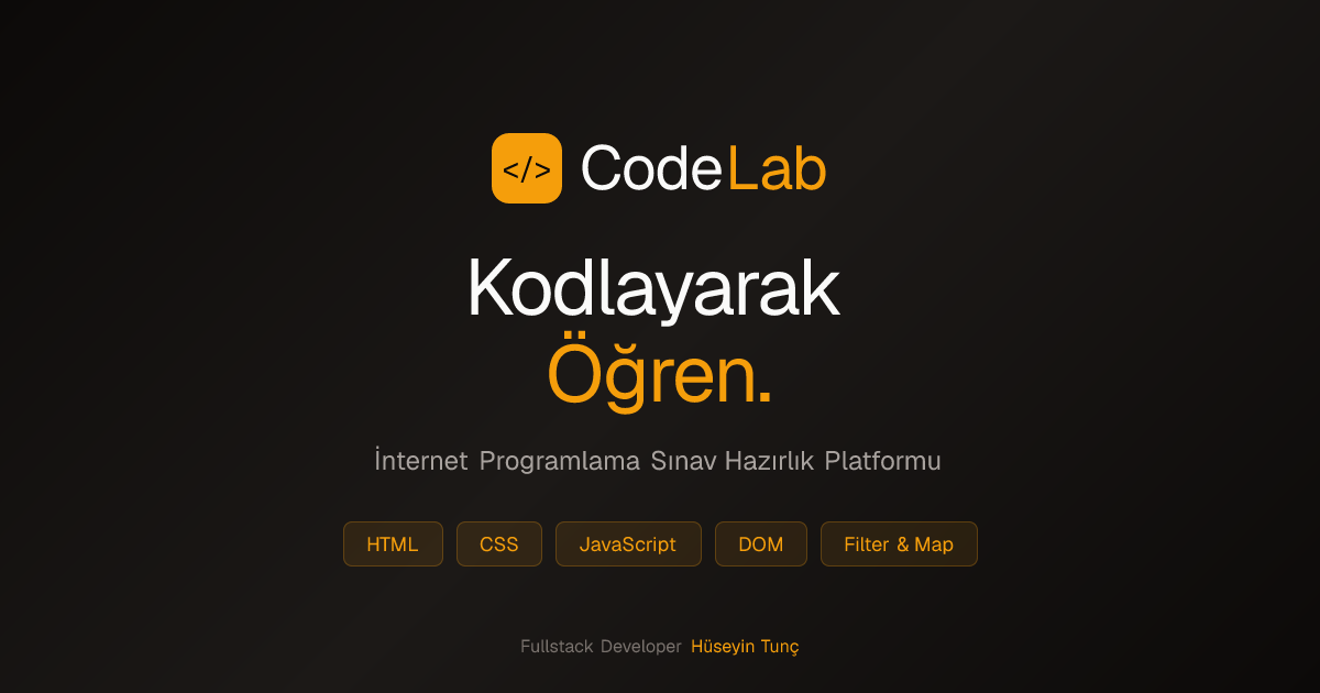 CodeLab | Sınav Hazırlık Platformu